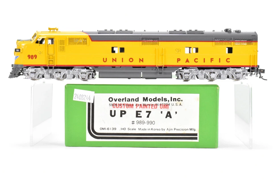 HO Brass OMI Overland Models UP Union Pacific EMD E7A 989-90 Factory Painted 989 - Image 1 of 4