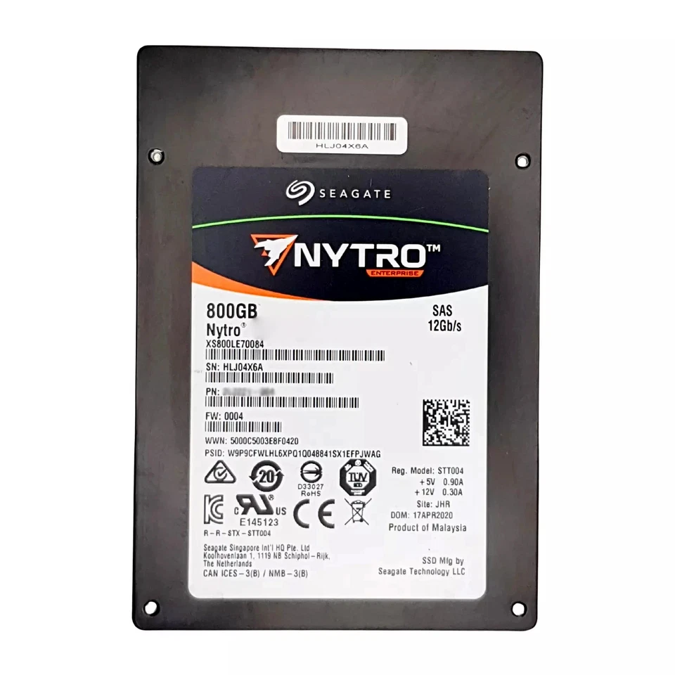 Seagate (XS800LE70084) 800GB Nytro 3532 Mixed Use (SFF 2.5in) SAS-3 12G SSD - Image 1 of 1