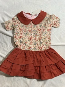 Neu mit Etikett Mädchen Vintage-inspiriertes Blumenkleid 18 Monate - Bild 1 von 4