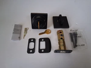 Kwikset 660 SQT 514 SMT RCAL RCS/5303 K3 Contemporáneo 1 Cil Deadbolt, Negro Mate - Imagen 1 de 10