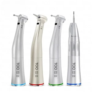 Juego de piezas de mano dentales de fibra óptica LED 1:5/4:1/1:1 contraángulo 1:1 nariz recta - Imagen 1 de 18