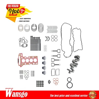 11258617082 Engine Rebuild Overhaul Kit For BMW 2012 2013-2015 328i/X1 2.0L L4 - Image 1 of 4