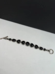 Lucky Brand Black and Silver Bracelet Clasp - Picture 1 of 3