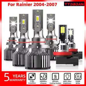 9005+9006+H11 LED Headlight Fog Light Bulbs Kits For Buick Rainier 2004-2007 - Picture 1 of 10