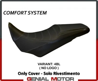 Funda de sillín de asiento Palermo Comfort negra (BL) T.I. para SUZUKI V-STROM 1000 2014>2019 Foto 1 de 2