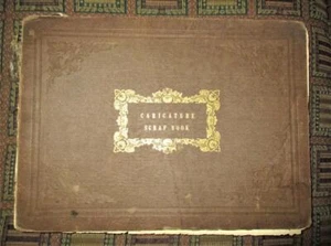 XRARE: ~1840 Henry Heath Caricaturist's Scrap Book with Demonology & Witchcraft - Picture 1 of 22