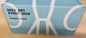 Ikea Art Event 2018, escultura de vidrio, figura, zorro grueso azul, nuevo embalaje original 403.777.36 - Imagen 1 de 2