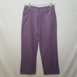 Pantalones de mezclilla morados talla 2XL tiro alto 13 pulgadas - Imagen 1 de 8