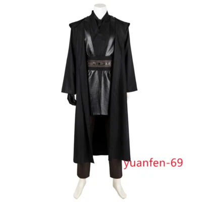 Star Wars：Episode III - Revenge of the Sith Anakin Cosplay Black Costume Men Set - Image 1 of 4