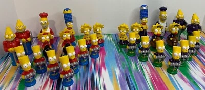 The Simpsons Chess Pieces 1992 Replacement Parts Board Game Cake Top- You Choose - Image 1 of 3
