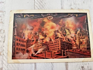 San Francisco Feuer 1906 Beben und Feuer Postkarte James Lee - Bild 1 von 5