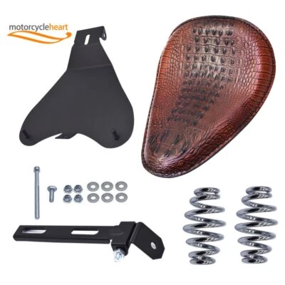 Bobber Motorcycle Solo Seat Spring Black For Honda Shadow Spirit ACE VT 1100 750 - Image 1 of 2