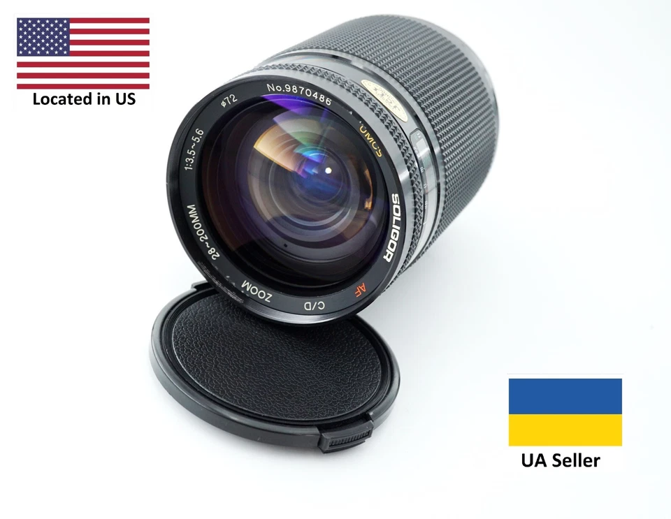 Soligor Zoom Af C/D Umcs Zoom 28-200mm 3.5-5.6 Minolta Af/ sony A Digital - Image 1 of 4