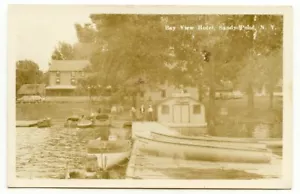 RPPC Sandy Pond Bay View Hotel con Barcos Condado de Oswego - Imagen 1 de 2