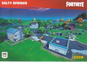 Tarjeta coleccionable Panini de mapa de ubicación de Fortnite #M9 Stadt Salty Springs - Imagen 1 de 2