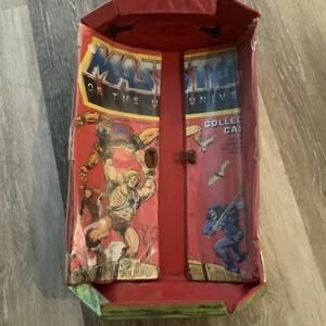 1984 He-Man MOTU Red Action Figures Collectors Case No Inserts Vtg Red - Picture 1 of 7