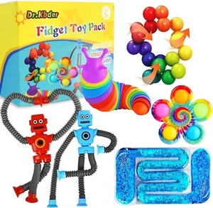 Sensory Toys For Autistic Children, 6PC Autism Fidget Toy Pack Calm Down Travel - Picture 1 of 6