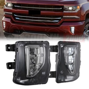 Pair 45W LED Fog Lights with DRL Set Fit for 2016 2017 2018 Chevy Silverado 1500 - Bild 1 von 12
