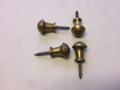 Stuhlknopf Kissenhalter Möbelknopf Knopf Messing  4 Stück Knauf - Bild 1 von 2