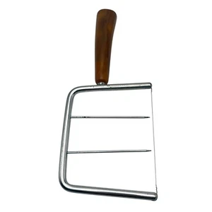 Vintage Cheese Slicer Stainless Steel  Marbled Bakelite Handle Charcuterie Board - Picture 1 of 18