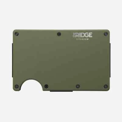 Ridge Wallet Matte Olive Titanium w/ Money Clip (RW-AUWTI102501) - Image 1 of 4