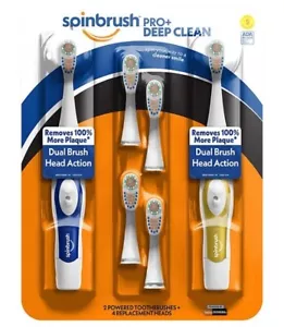 Spinbrush Pro+ Battery Toothbrush Twin Pack - Picture 1 of 4