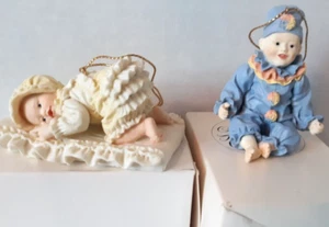 Ashton Drake Christmas Ornaments "Lisa" "Jason" COA Set of 2 1993 New Open Box - Picture 1 of 10