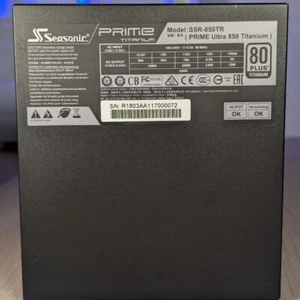 850W 80 PLUS Titanium Power Supply | Seasonic Prime Titanium - Photo 1/6