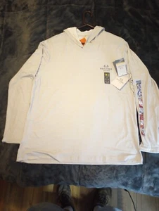 NWT Realtree Men's Fishing Hoodie Shirt  Long  Sleeve Gray w/  graphics - Picture 1 of 2