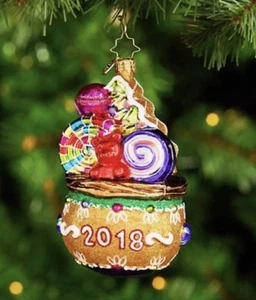 Christopher Radko 2018 Exclusive-Dillard's Sack of Sweets Christmas Ornament NIB - Picture 1 of 1