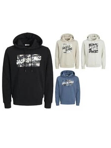 JACK & JONES Herren Hoodie Kapuzenpullover JJHawaii Shape Sweat Hood - Bild 1 von 29