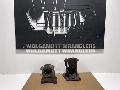 Jeep TJ Wrangler 2.5 4 cilindros par de soportes de montaje de motor 1997-2002 OEM CC 2X Foto 1 de 4