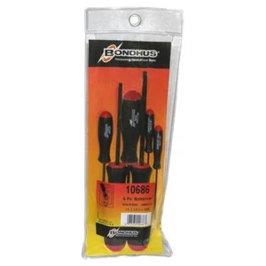 Qty 1 Hex Ball End Screwdriver Set 6 Pce 1.5mm to 5mm Metric Bondhus 10686 - Picture 1 of 4