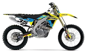 Slain Suzuki Custom MX Graphics Factory Backing RMZ450 2005-2023 - Picture 1 of 2