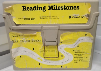 Reading Milestones Complete Lvl3 Program 1st Edition 1981 Dormac Yellow Book Vtg - Image 1 of 4