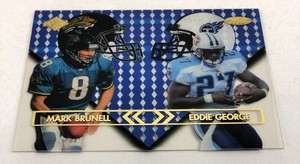 999 Collector's Edge Masters Main Event /1000 Eddie George Mark Brunell #ME2 NM+