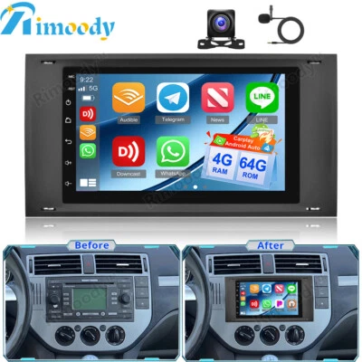 4+64GB 7" Android 15 Autoradio Carplay BT Für Ford C-Max Kuga 2006-2010 GPS NAVI - Bild 1 von 4