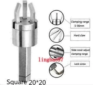 CNC Lathe Bar Puller Automatic Feeder Claw Clamp Square Crank 20*20mm Handle - Picture 1 of 5