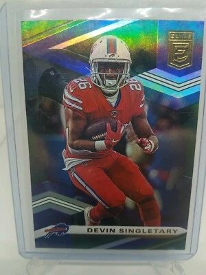 Devin Singletary Bills 2020 Elite Green #10  - Image 1 of 2