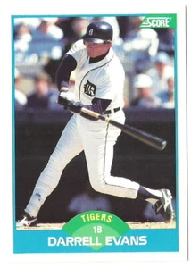 DARREL EVANS DETROIT TIGERS #171 - SCORE NM-MT 1989 - Picture 1 of 2