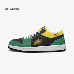 Jamaican Bob Marley Low Top Sneakers - Jamaican, Jamaican Flag Shoes - Picture 1 of 10