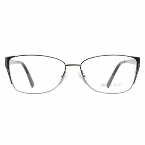 Jimmy Choo JC 57 FXK Shiny Silver Womens Metal Eyeglasses Frame 54-14-135 JC0057 - Picture 1 of 3