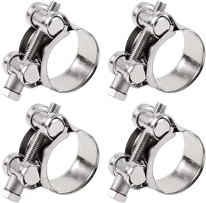 T-Bolt Hose Clamps Adjust Tube Clamps 23-25Mm 304 Stainless Steel Heavy Duty - Picture 1 of 11