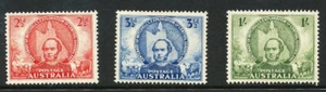 Australian 1946 Mitchell's Exploration, set of 3, mint never hinged - Bild 1 von 1