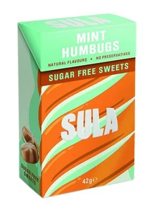 Sula Mint Humbug Candy 42g - Pack of 14 Sweets for Fresh Breath & Enjoyment - Picture 1 of 6