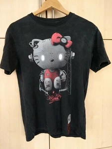 Hello Kitty, Stay Real T-Shirt Designed by ASHIN X NO2GOOD 2008/9. Faded Black. - Bild 1 von 10