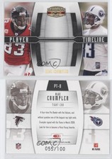 2008 Donruss Gridiron Gear Player Timeline Gold /100 Alge Crumpler #PT-8