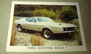 1972 FORD MUSTANG Mach 1   - WEETBIX New Zealand  Swap Card - Picture 1 of 2