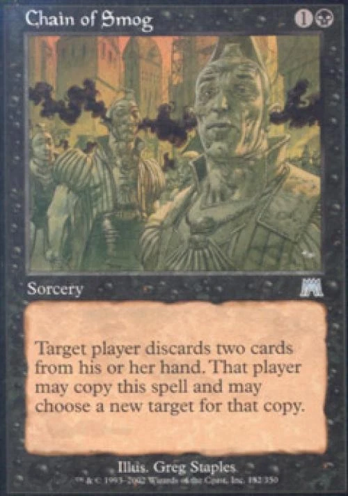 Chain of Smog -Foil Medium Play MTG Onslaught - Image 1 of 1