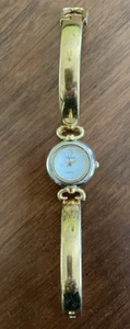 PEUGEOT 1950,S GOLD PLATED LADIES ROUND FACED ADORABLE WATCH - Picture 1 of 3